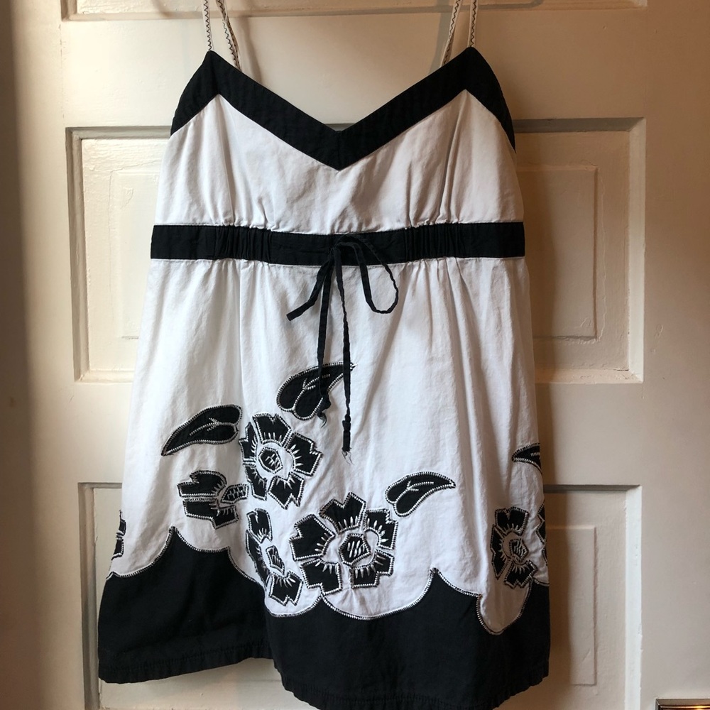 Summer stripped tunic